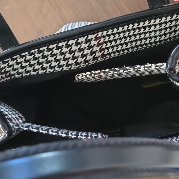 Vintage Ralph Lauren Stylish Black and White Houndstooth Women's Bag - Picture 5 of 10